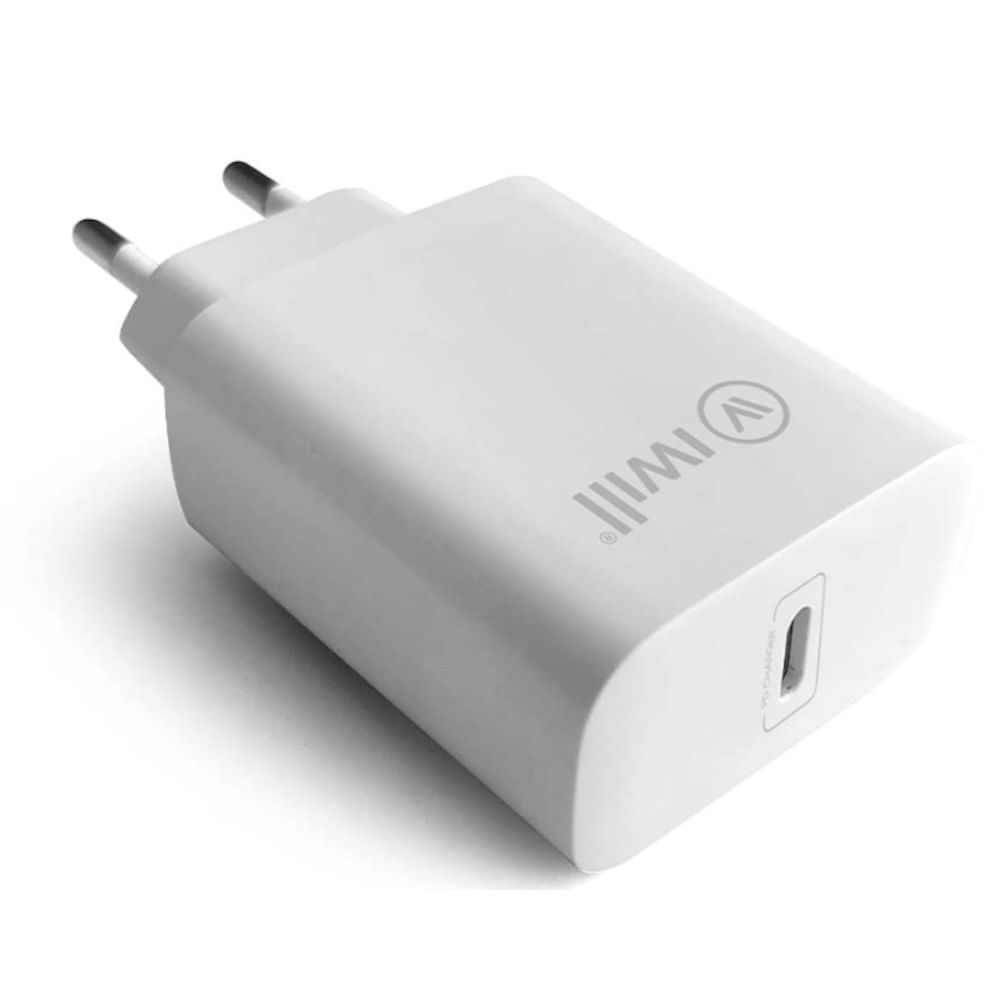 Adaptador de Parede iWill com 1 USB-C PD 30W - PD Charger-1808 - thulerio