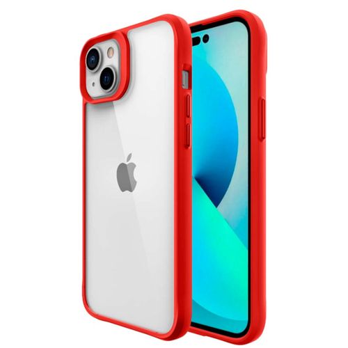 Clarity-Case-iWill-para-iPhone-14-Transparente-com-Vermelho-Capa-Antichoque-Dupla---1953 Clarity-Case-iWill-para-iPhone-14-Transparente-com-Vermelho-Capa-Antichoque-Dupla---1953